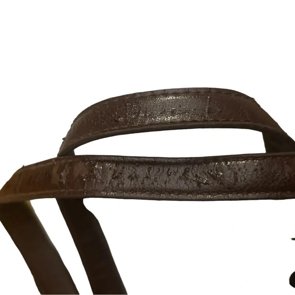 Arnold Churgin vintage brown bigger buckles purse in  excellent condition - Picture 11 of 11